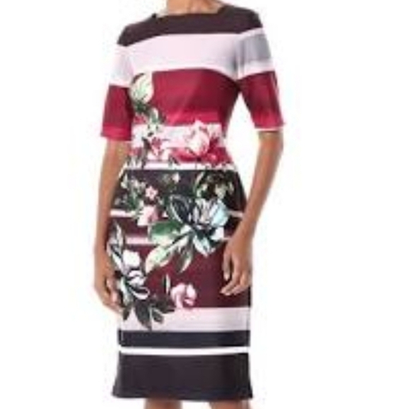 𝅺Gaby Skye Women's Scuba Floral Dress - Picture 1 of 15